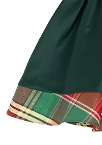 Toddler Girls Satin Cap Sleeve Dress