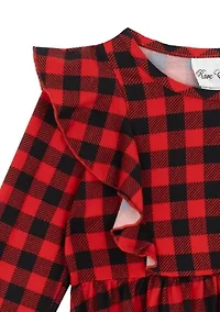 Toddler Girls 2-Pack Printed Dresses with Matching Scrunchies