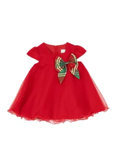 Toddler Girls Cap Sleeve Mesh Float Bodice Dress