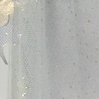 Baby Girls Short Cap Sleeve Glitter Mesh Dress