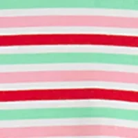 Baby Girls Stripe Christmas Top and Leggings Set