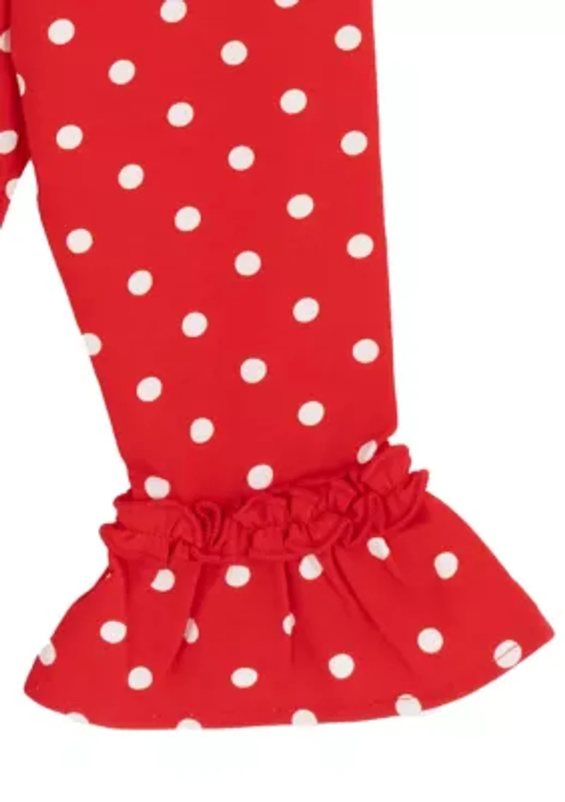 Baby Girls Reindeer Striped Set