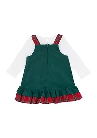 Baby Girls Santa Corduroy Jumper