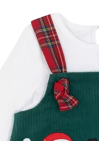 Baby Girls Santa Corduroy Jumper