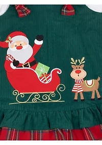 Baby Girls Santa Corduroy Jumper