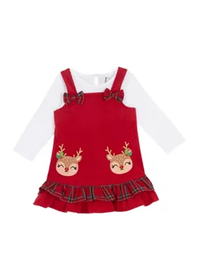 Baby Girl Reindeer Jumper