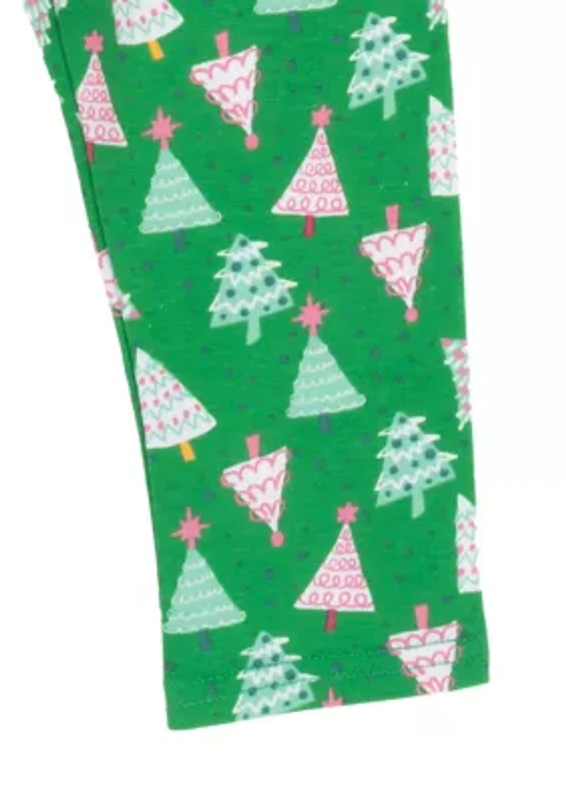 Baby Girls Long Sleeve Multicolored Tree Set