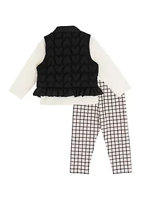 Baby Girls Puffer Vest Set