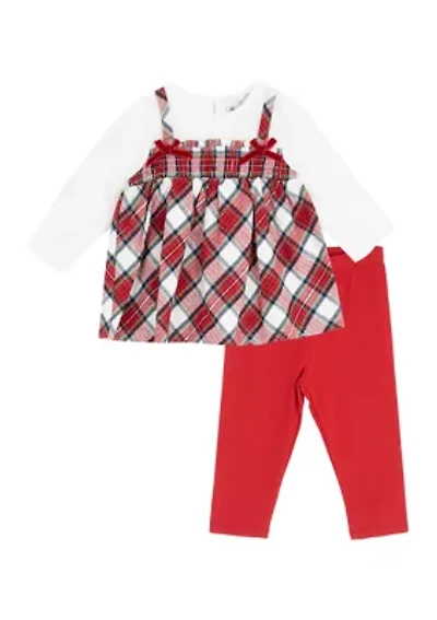 Baby Girls Mock Jumper Set