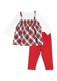 Baby Girls Mock Jumper Set