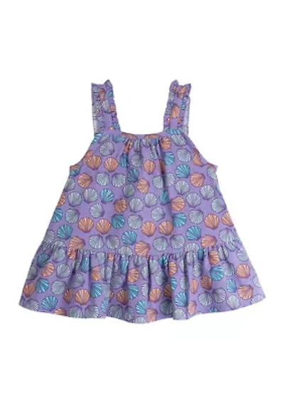 Toddler Girls Sleeveless Printed Top