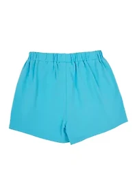 Toddler Girls Knit Ruffle Shorts