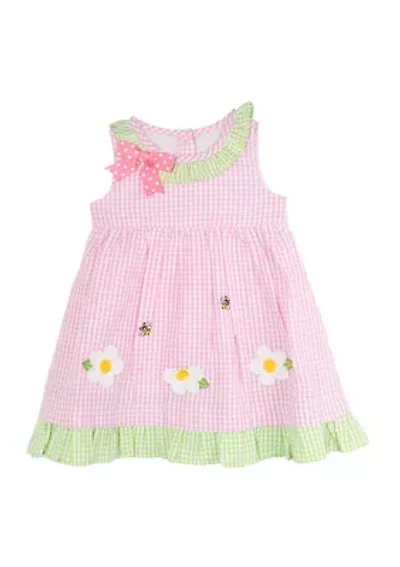 Toddler Girls Daisy Seersucker Dress