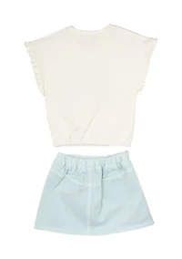 Toddler Girls Hello Sunshine Graphic Top and Skort Set