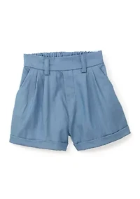 Toddler Girls Tropical Embroidered Top and Shorts Set