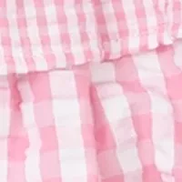 Toddler Girls Knit Top and Seersucker Shorts Set