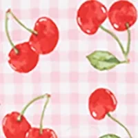 Toddler Girls Cherry Check Printed Dress