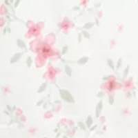 Toddler Girls Sleeveless Pintuck Floral Dress