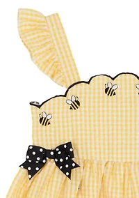 Toddler Girls Bee Seersucker Dress
