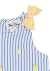 Toddler Girls Lemon Seer Shorts Set