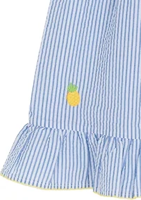 Toddler Girls Pineapple Seersucker Dress