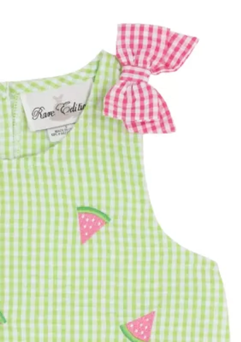 Toddler Girls Watermelon Seer Shorts Set