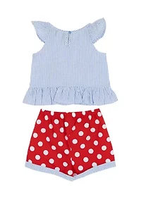 Toddler Girls Cheery Shorts Set
