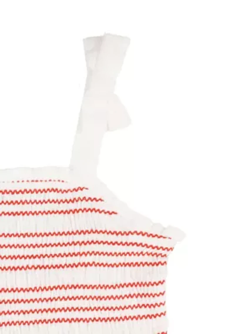 Toddler Girls Gingham Top and Shorts Set