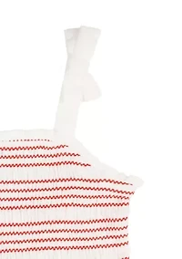 Toddler Girls Gingham Top and Shorts Set