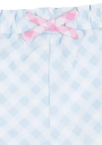 Toddler Girls Embroidered Top and Shorts Set