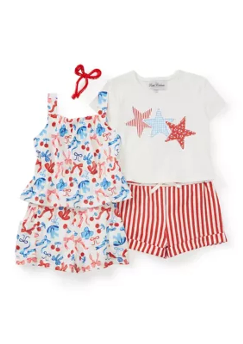 Toddler Girls 4 Piece Americana Set