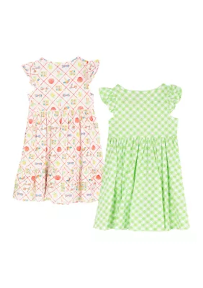 Toddler Girls Print Dress Set