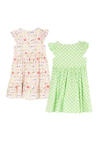 Toddler Girls Print Dress Set