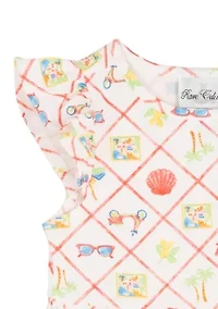 Toddler Girls Print Dress Set