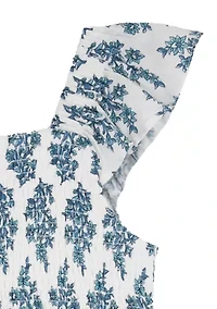 Toddler Girls Smocked Print Dress