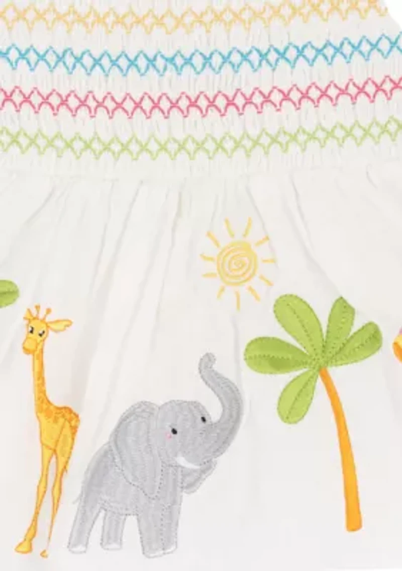 Toddler Girls Animal Print Top and Shorts Set