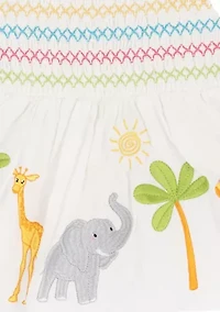 Toddler Girls Animal Print Top and Shorts Set