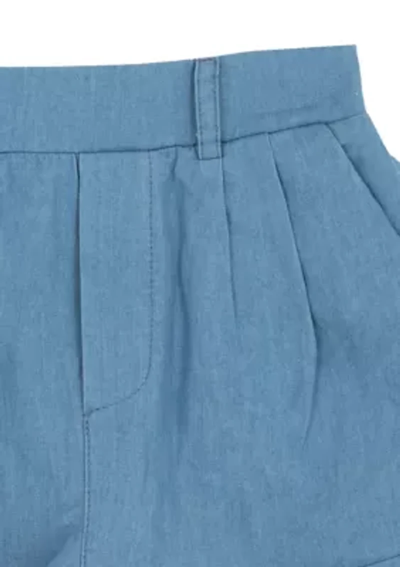 Toddler Girls Animal Print Top and Shorts Set