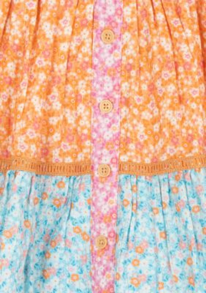 Toddler Girls Floral Tiered Dress