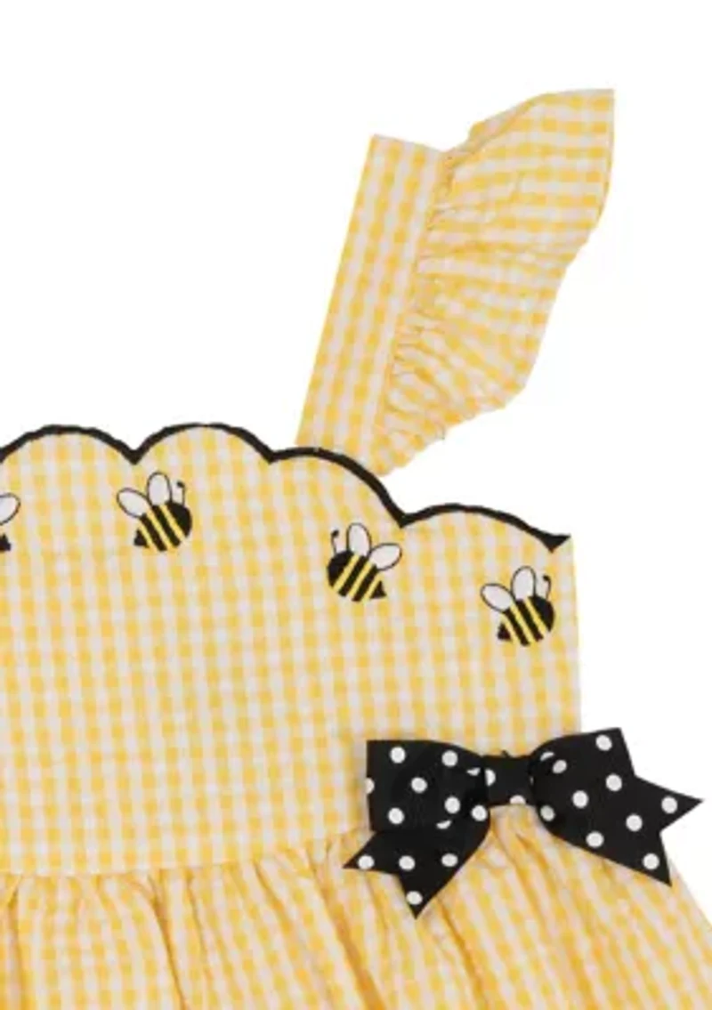 Baby Girls Tiered Seersucker Bee Dress