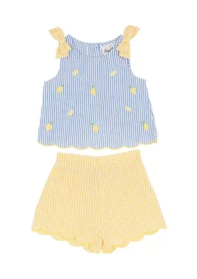 Baby Girls Watermelon Seer Shorts Set