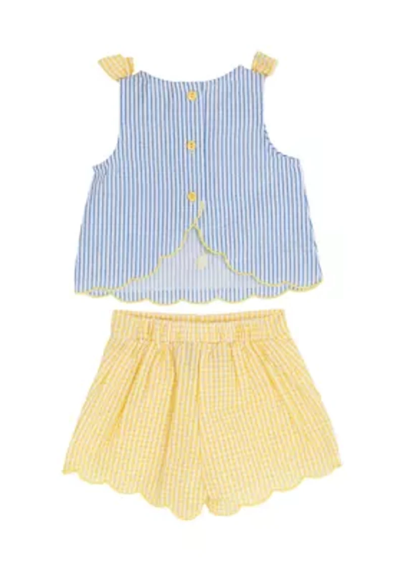 Baby Girls Watermelon Seer Shorts Set