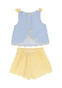 Baby Girls Watermelon Seer Shorts Set