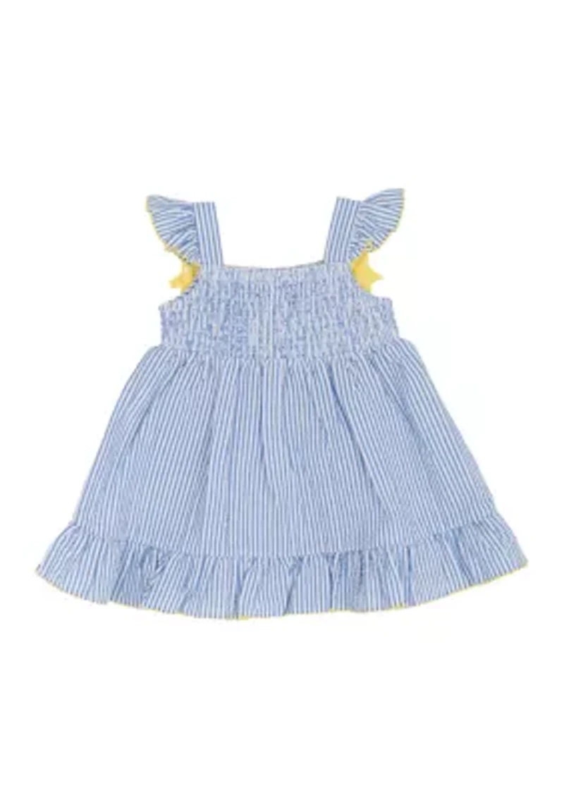 Baby Girls Pineapple Seersucker Dress
