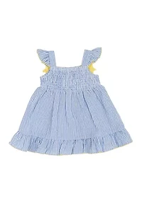 Baby Girls Pineapple Seersucker Dress