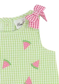 Baby Girls Lemon Seer Shorts Set