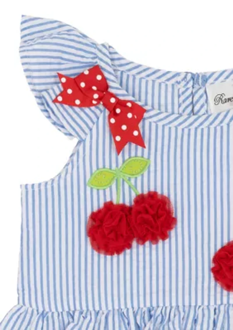 Baby Girls Cherry Seer Shorts Set