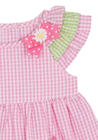 Baby Girls Daisy Appliqué Dress
