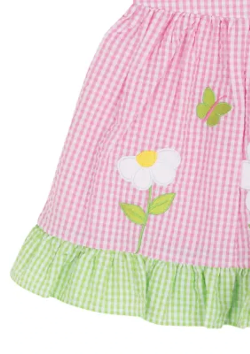 Baby Girls Daisy Appliqué Dress