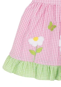 Baby Girls Daisy Appliqué Dress